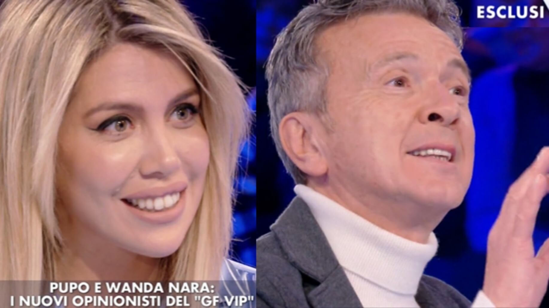 Wanda Nara "scopre" Pupo: "Quella non era tua moglie? Che figura di m..."