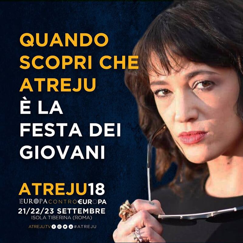 La campagna social di Atreju contro Boldrini, Renzi e Junker 1