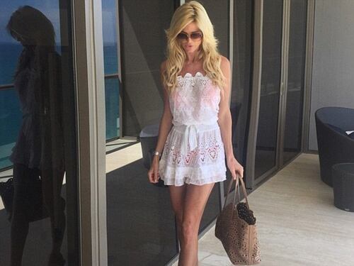 Victoria Silvstedt bikini a 40 anni