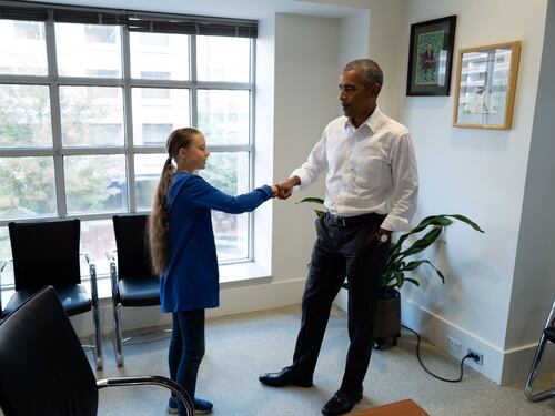 Obama celebra Greta Thunberg: è la paladina della sinistra globale