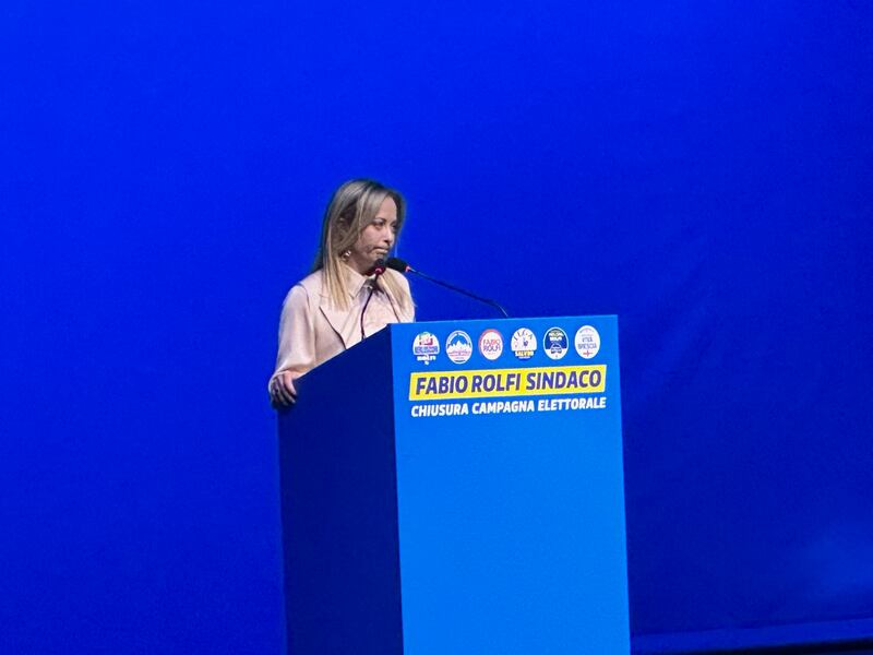 Giorgia meloni a Brescia