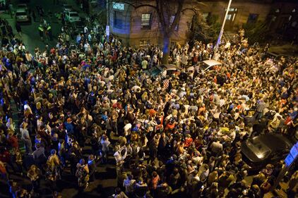 Boston, annuncio della cattura e festeggiamenti 4
