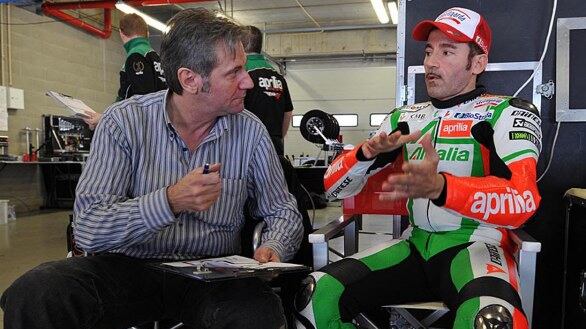 Motogp: Aprilia e Max Biaggi al lavoro per la stagione 2015 Torna Melandri?