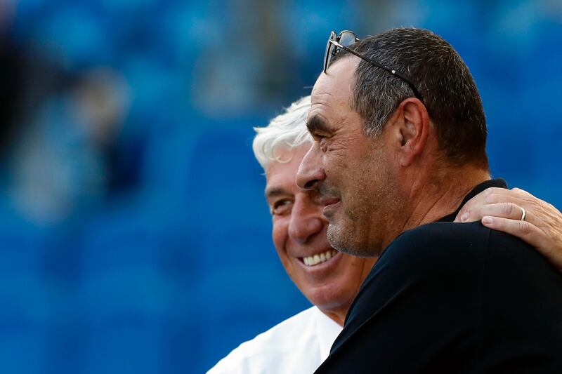 Sarri Gasperini Lazio Atalanta