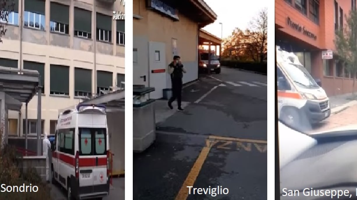 Ospedali lombardi al collasso? I video mostrano un'altra realtà