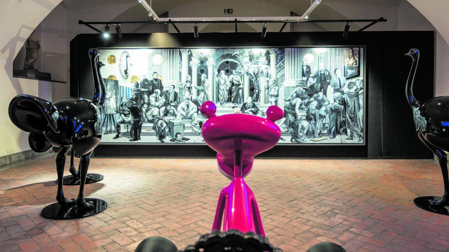 "Art Crimes", Accardi pantera rosa ruba dal cartone di Raffaello