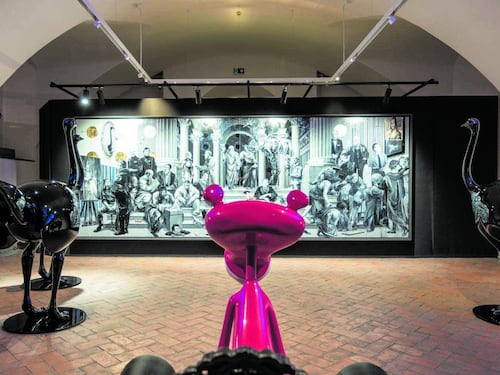 "Art Crimes", Accardi pantera rosa ruba dal cartone di Raffaello