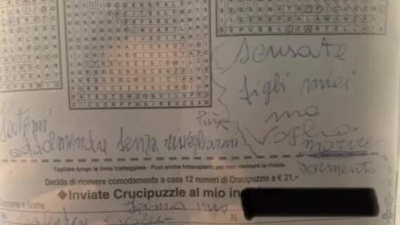 "Voglio morire", i messaggi di pazienti Covid lasciati sulle pagine delle parole crociate
