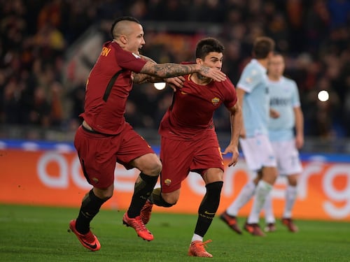 La Roma fa suo il derby: 2-1 alla Lazio nel segno di Perotti-Nainggolan