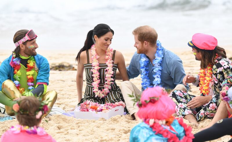 Il Principe Harry e Meghan Markle a una festa in spiaggia 3