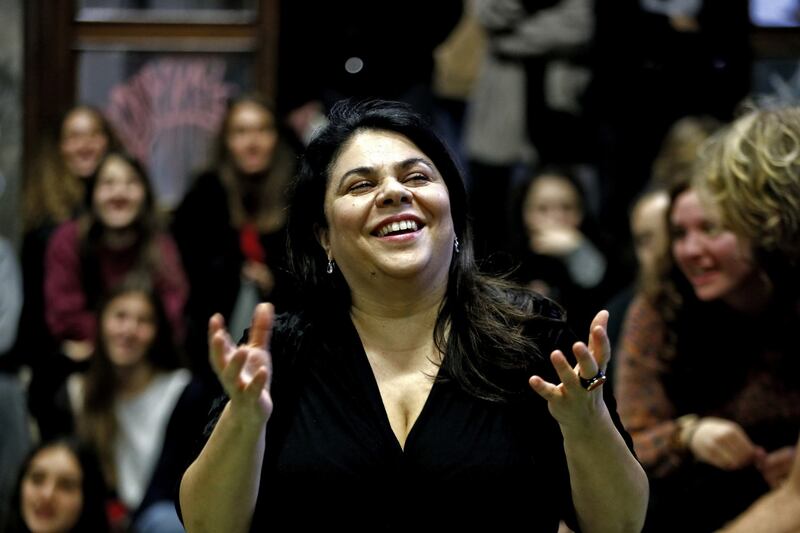 Michela Murgia al liceo Virgilio occupato 3