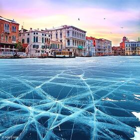 Venezia congelata, i canali come i grandi laghi ghiacciati 3
