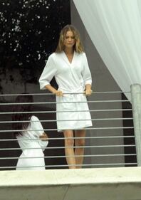 Behati Prinsloo sul set di Victoria's Secret 7