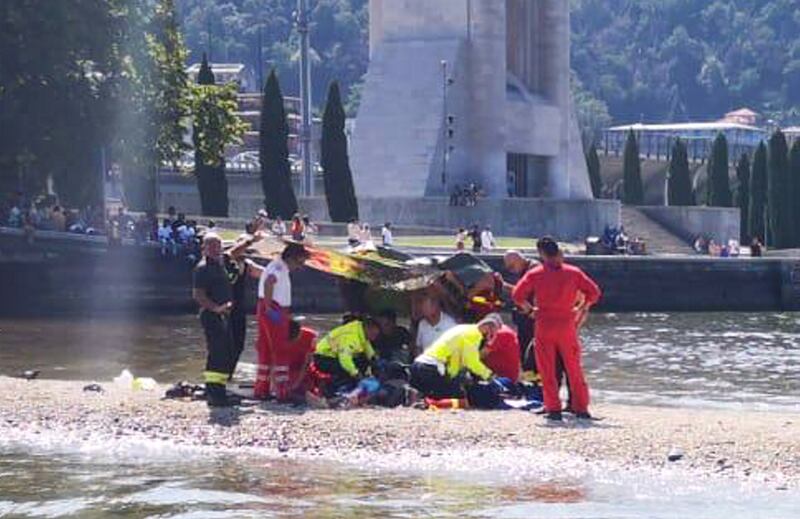 Lago di Como soccorso