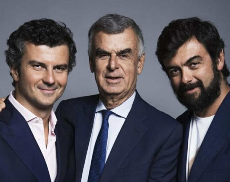 Da sinistra Umberto, Alessandro e Riccardo Pasqua