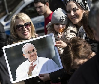 Il Papa rientra dal ritiro di Ariccia 12
