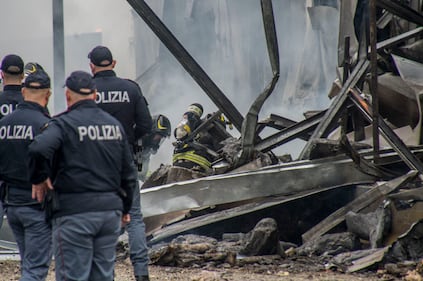 Aereo caduto a Milano 8