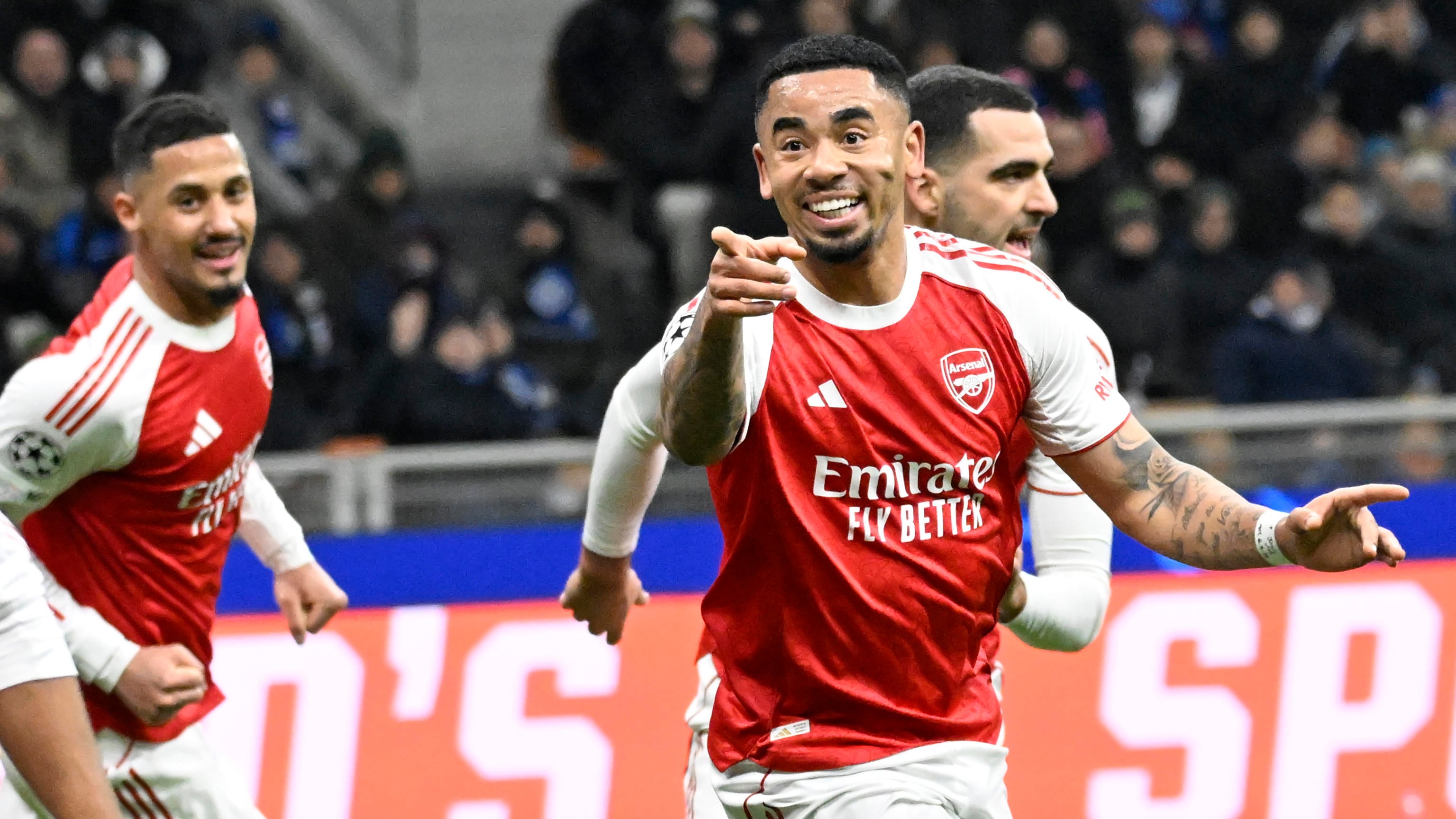 Inter Arsenal Gabriel Jesus celebrazione