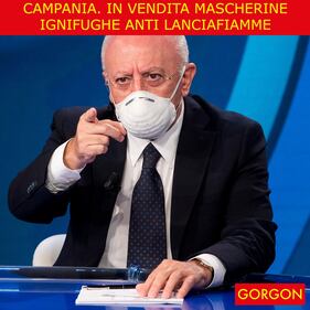 Ecco la satira del giorno. Nuove mascherine in Campania 1