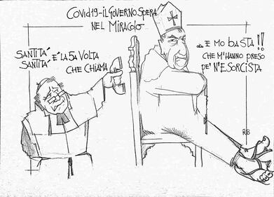 La vignetta del giorno: il governo spera nel miracolo 1