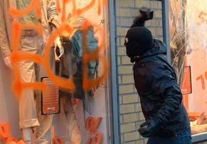 Blockupy, scontri a Francoforte 8