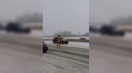 Uomo nudo in autostrada 4