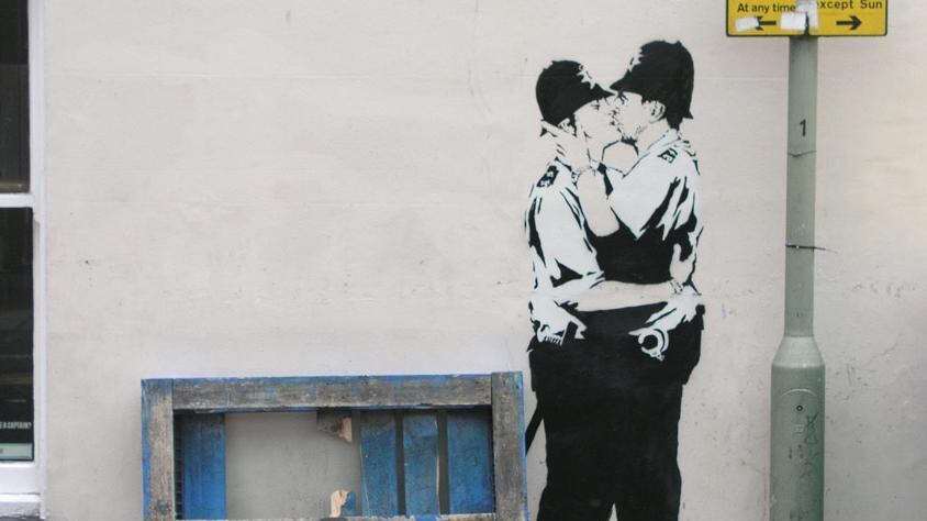 Quell'anarchico di Banksy invoca la proprietà privata