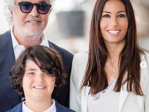 Briatore e la Gregoraci di nuovo insieme per la prima Comunione del figlio