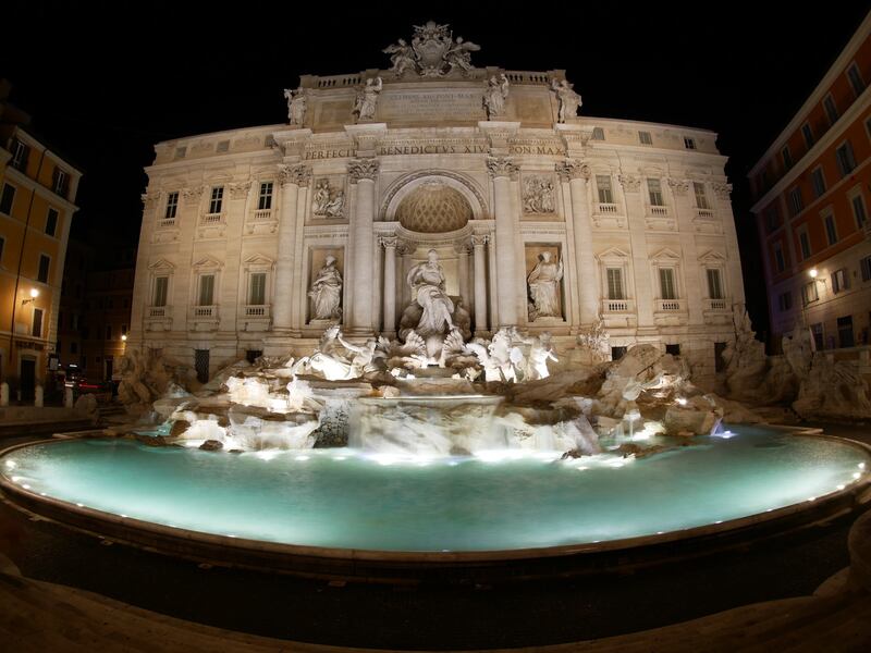 Fontana di Trevi a Roma