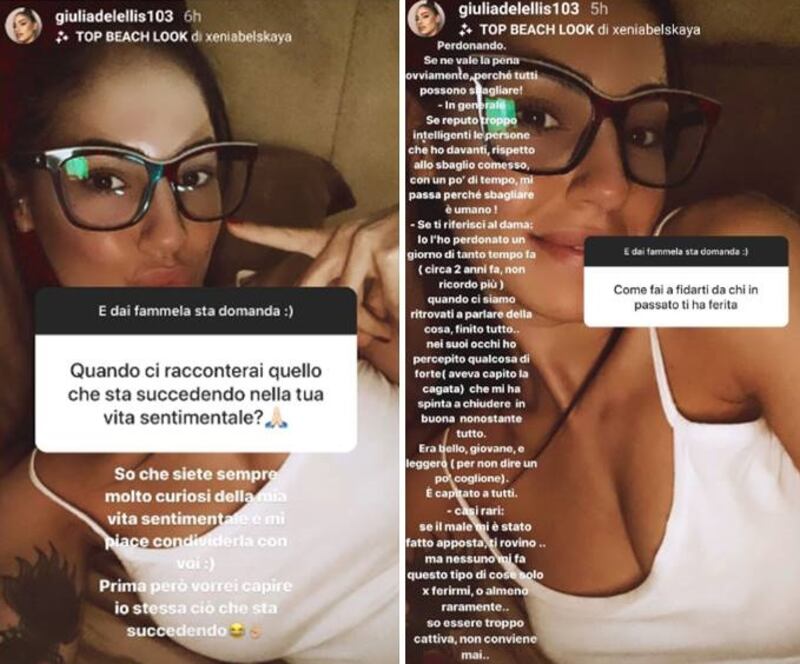 Giulia De Lellis, perdono Damante