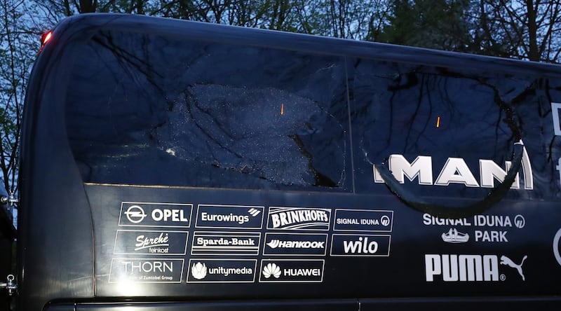 Bomba carta contro il bus del Borussia Dortmund 2