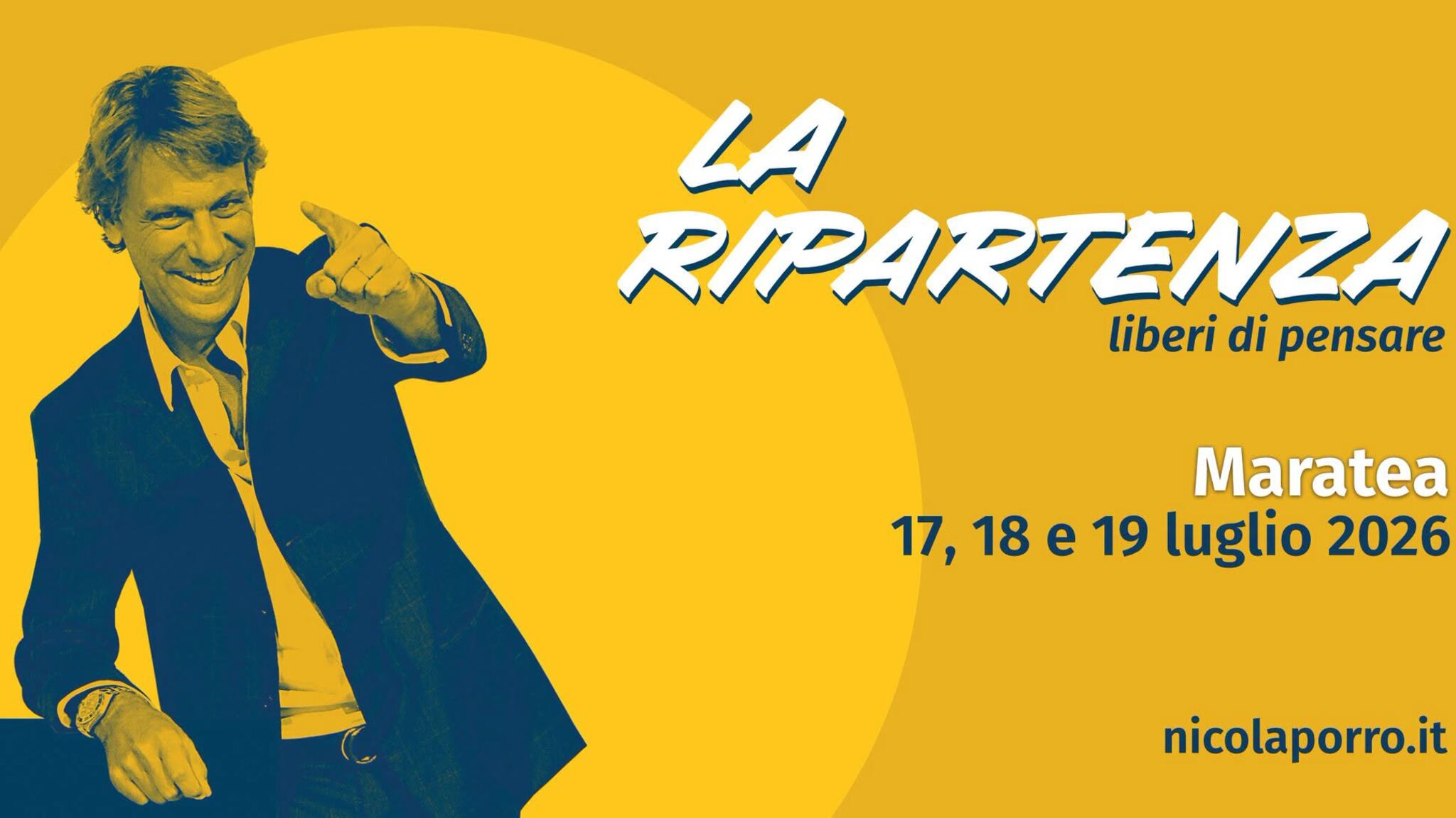Al via a Maratea l’undicesima edizione de “LaRipartenza, liberi di pensare" di Nicola Porro