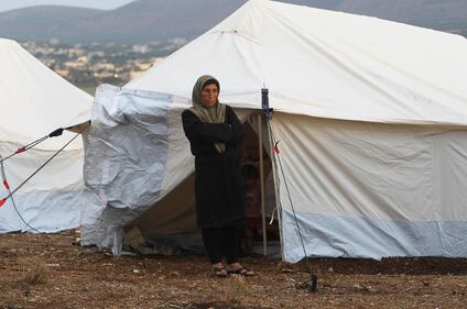 Siria, campo profughi al confine 9