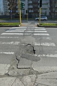 L'attraversamento pedonale di via Berengario