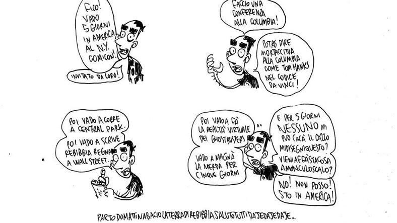 Gli Usa negano il visto a Zerocalcare