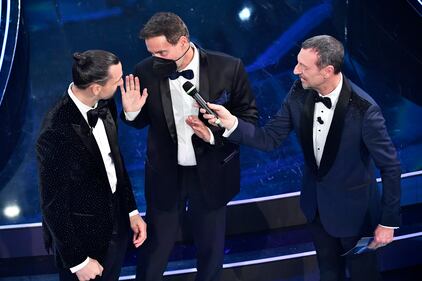 Ibrahimovic alla finale di Sanremo 2021 1