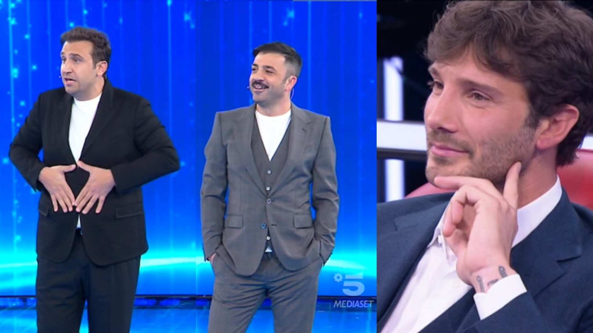 "Ah non è tuo il bimbo?": Pio e Amedeo gelano Stefano De Martino su Belen