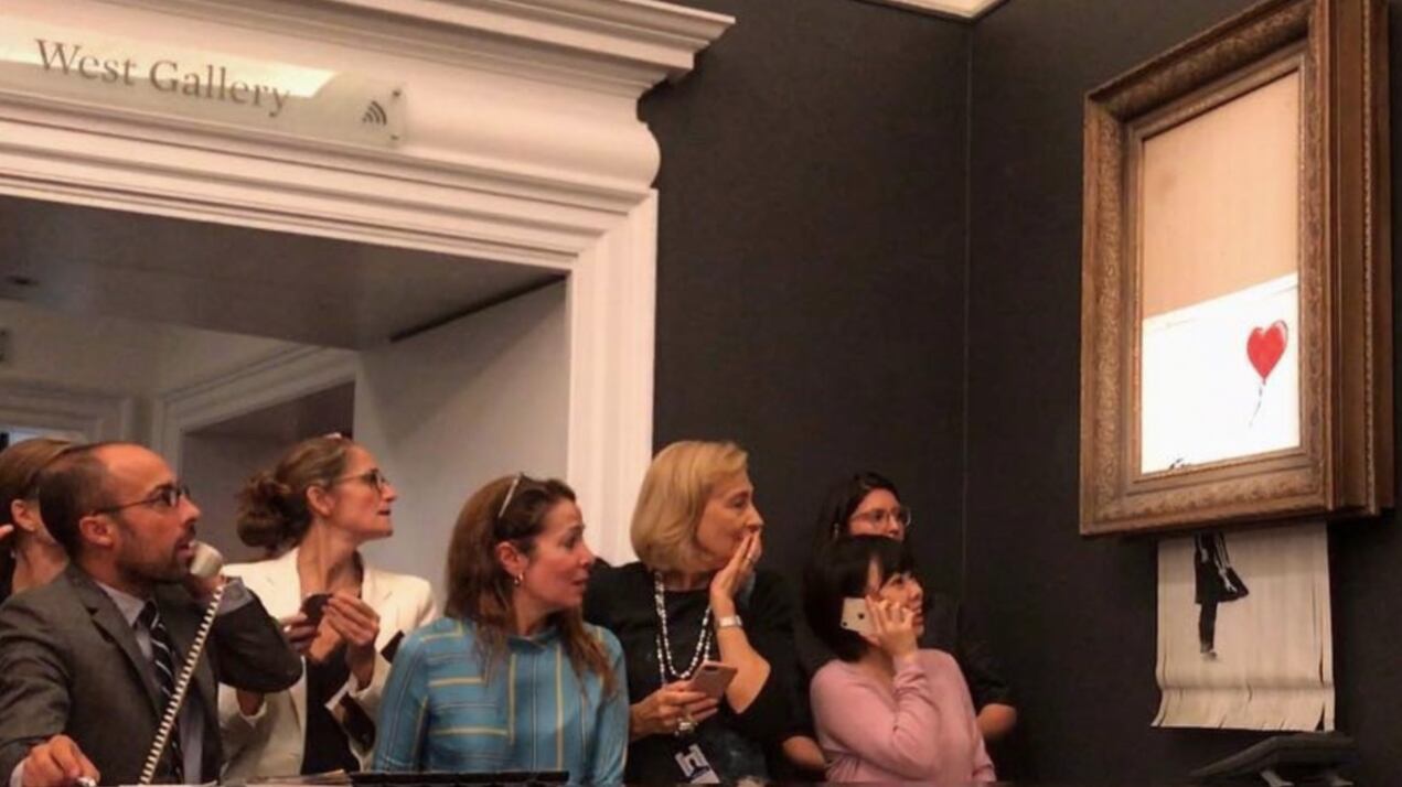 Banksy e l'opera che si autodistrugge: l'artista svela il mistero