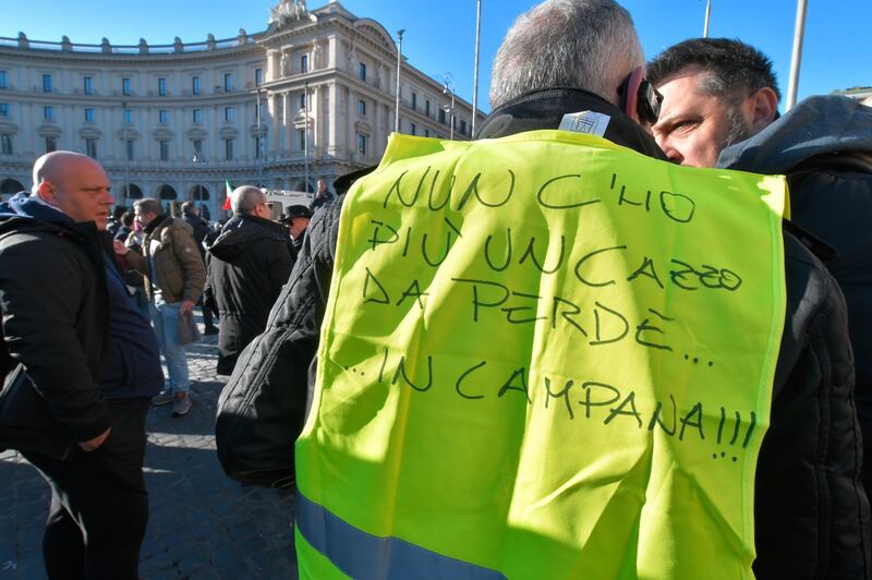 Ncc in protesta a Roma: tensione in piazza 6