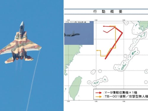 Velivoli cinesi intercettati dai caccia: il drone e l’aereo spia fanno scattare l’allarme