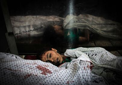 Quartiere di Gaza spazzato via 4