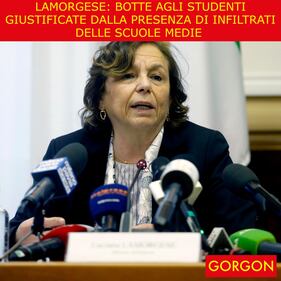 La satira del giorno. Lamorgese giustifica le botte 1