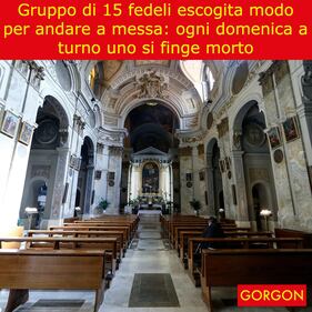 La satira del giorno - Fedeli e la messa creativa 1