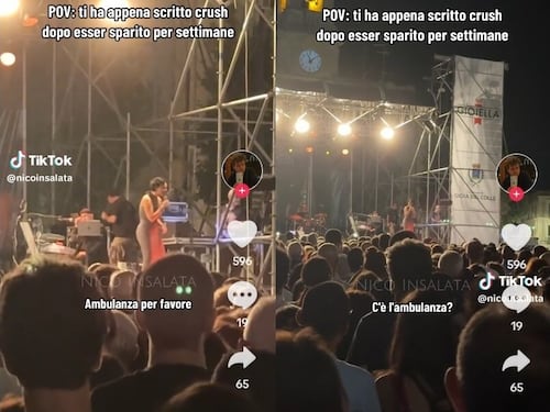I fischi per il ritardo, poi gli applausi: Arisa interrompe il concerto per soccorrere un fan