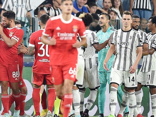 Champions: crisi nera Juve, 1-2 col Benfica. E il Napoli stende i Rangers 3-0
