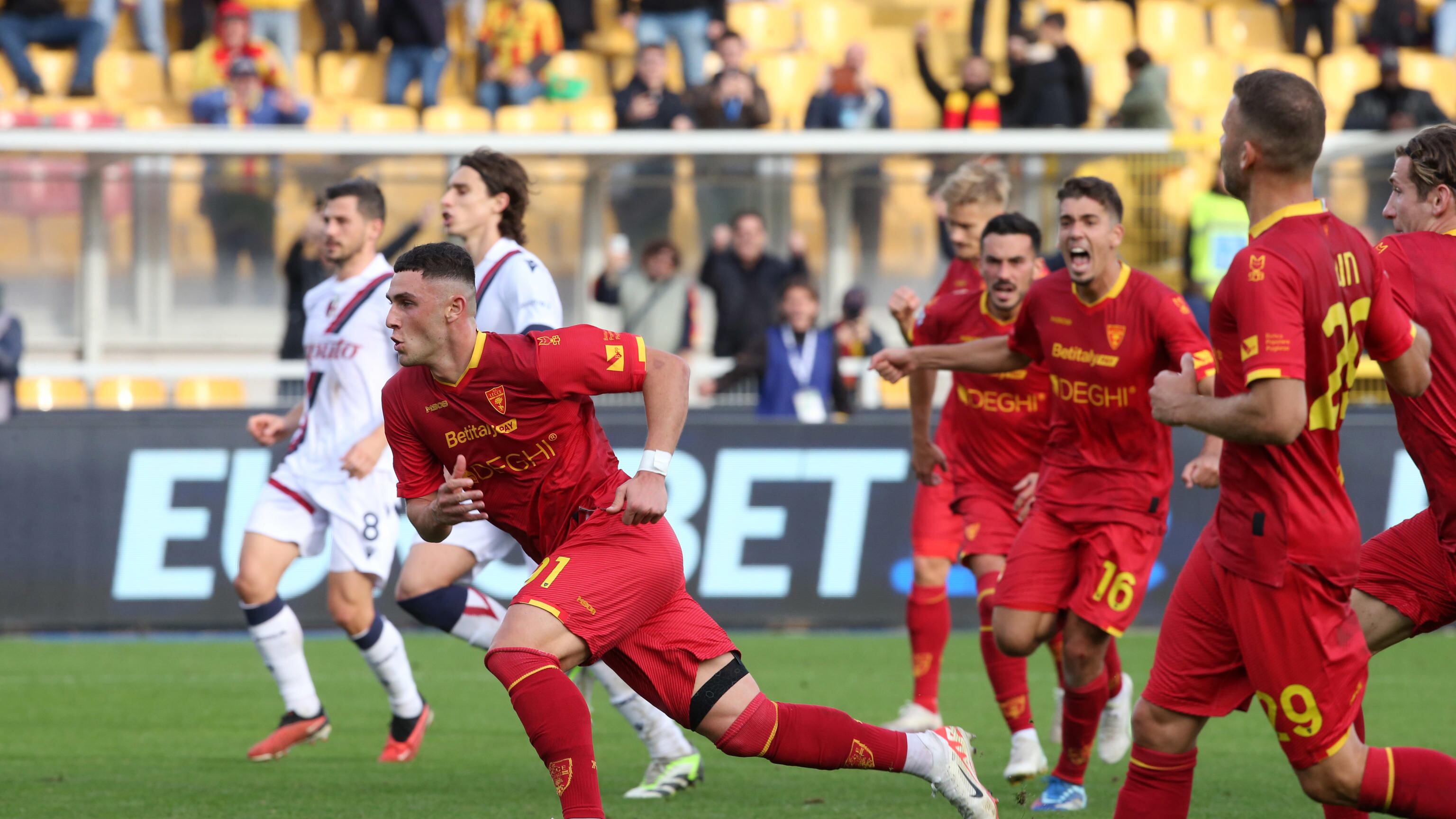 Lecce-Bologna, Piccoli salva gli uomini di D'Aversa