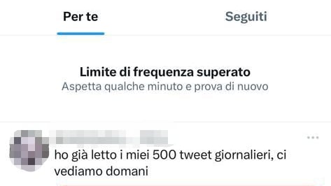 "800 tweet per chi non ha la spunta blu". Musk fissa nuovi limiti per Twitter