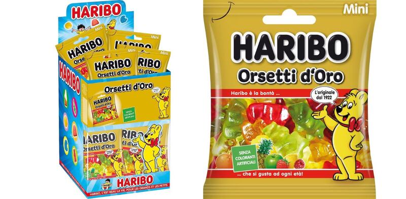Caramelle gommose a forma di orsetto