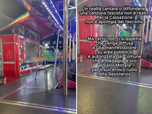 "Faccetta nera" all’autoscontro: scoppia la bufera al Winter Park di Genova