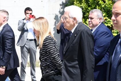 L'arrivo di Meloni e Mattarella a Modena 5